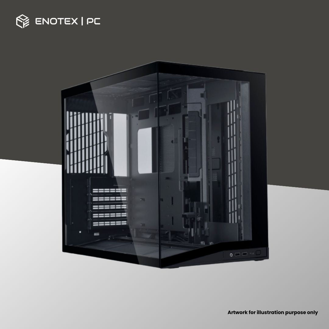 LIAN LI PC-O11 DYNAMIC MINI V2 TG ATX - BLACK (NO FAN)