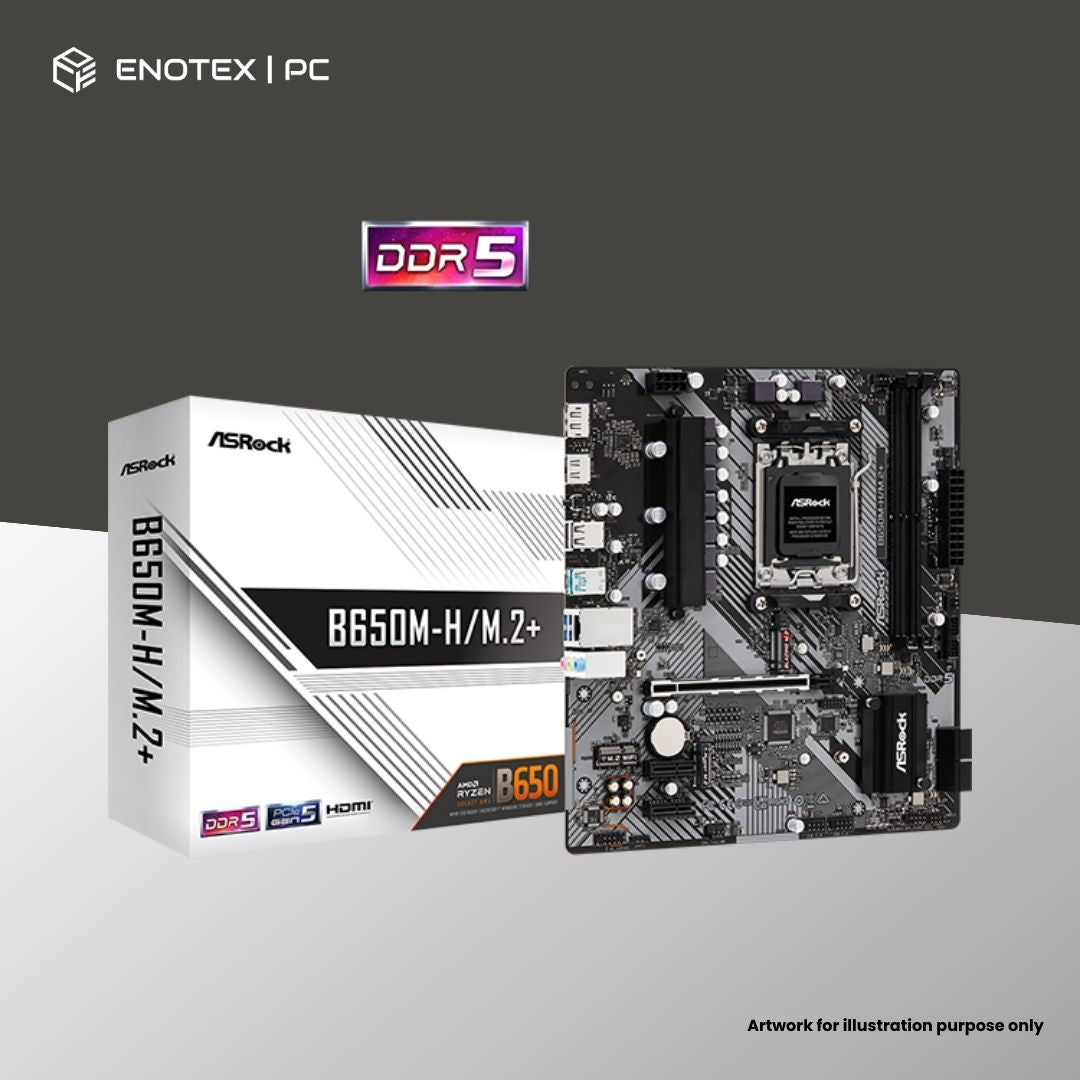 ASROCK B650M-H/M.2+ WIFI AM5 MATX DDR5 3YR