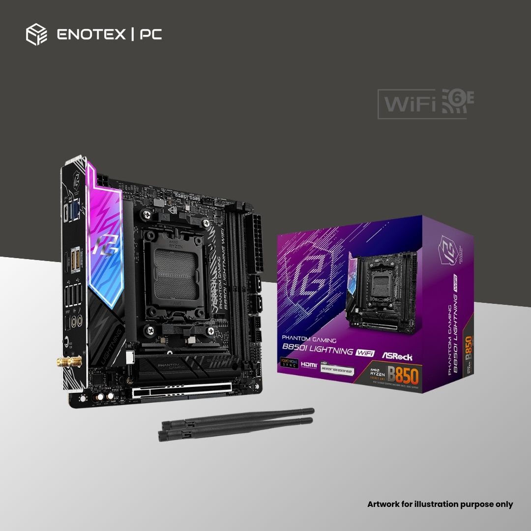 ASROCK B850I LIGHTNING WIFI AM5 ITX DDR5 3YR