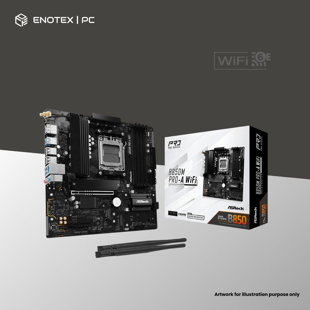 ASROCK B850M PRO-A WIFI AM5 MATX DDR5 3YR