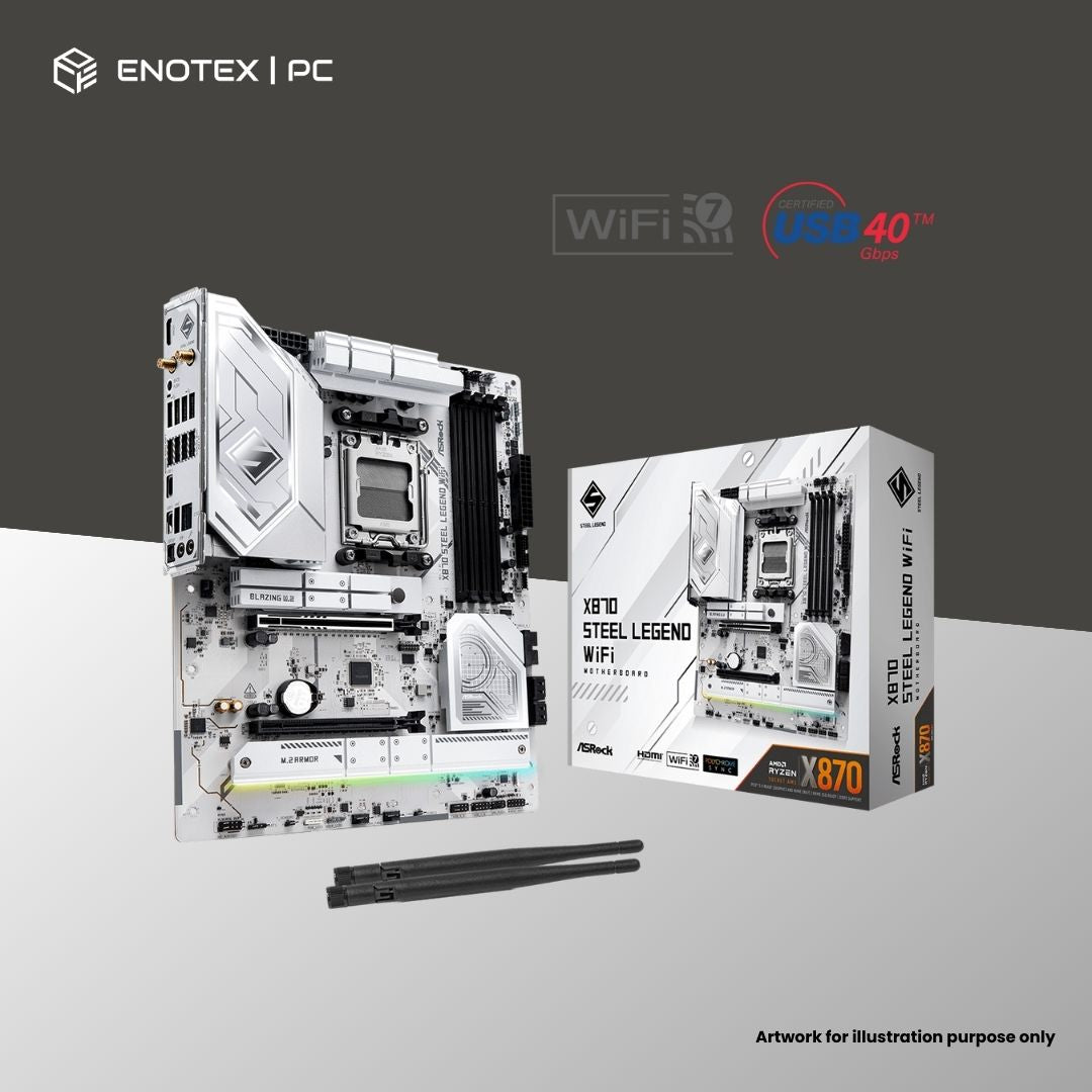 ASROCK X870 STEEL LEGEND WIFI AM5 ATX DDR5 3YR