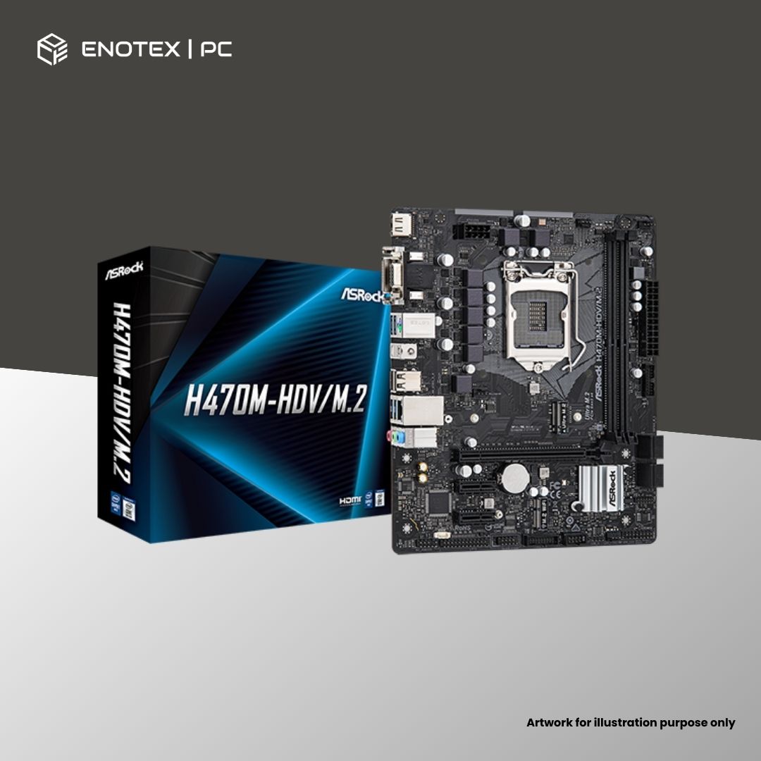 ASROCK H470M-HDV/M.2 LGA1200 MATX DDR4 3YR