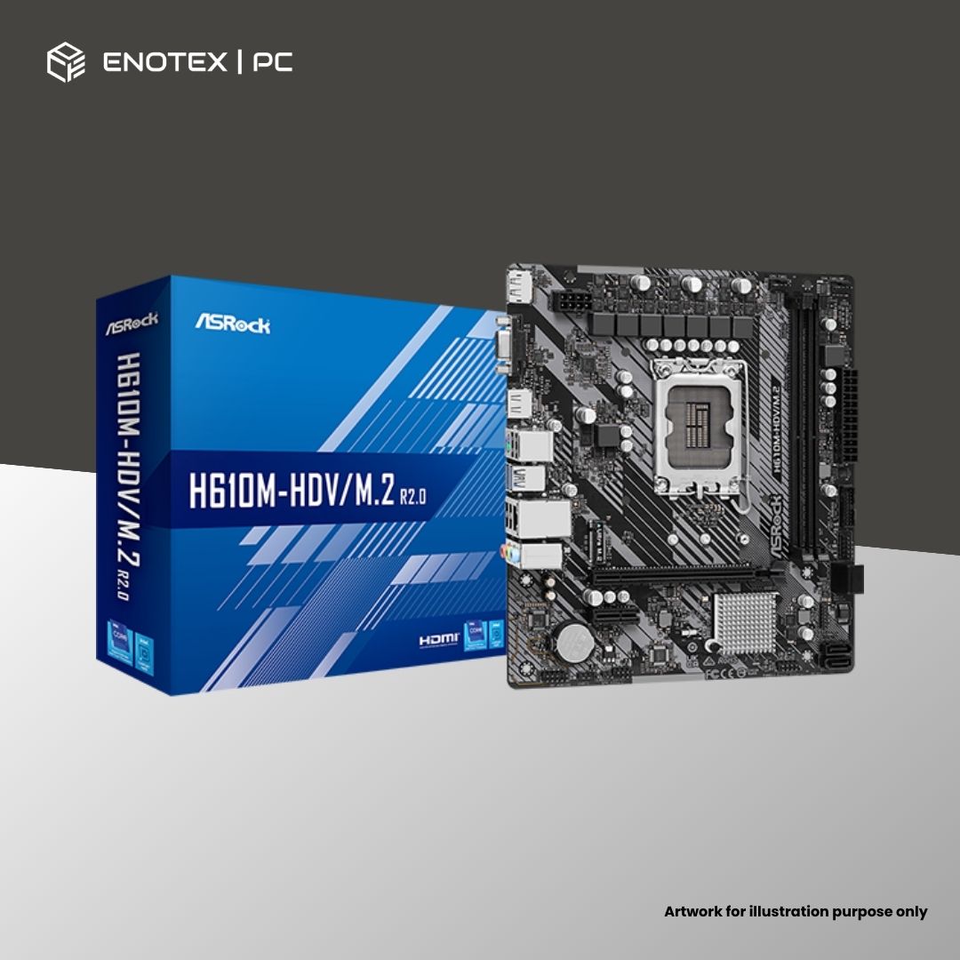 ASROCK H610M-HDV/M.2 (R2.0) LGA1700 MATX DDR4 3YR