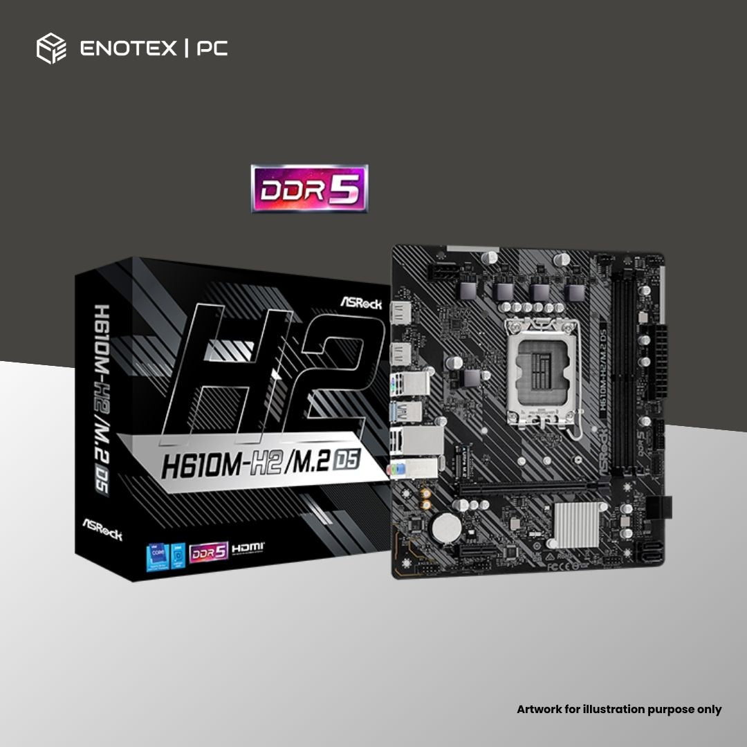ASROCK H610M-H2/M.2 D5 LGA1700 MATX DDR5 3YR