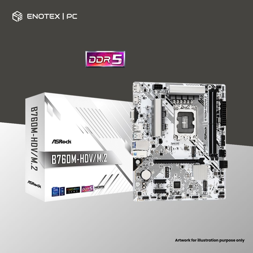 ASROCK B760M-HDV/M.2 LGA1700 MATX DDR5 3YR
