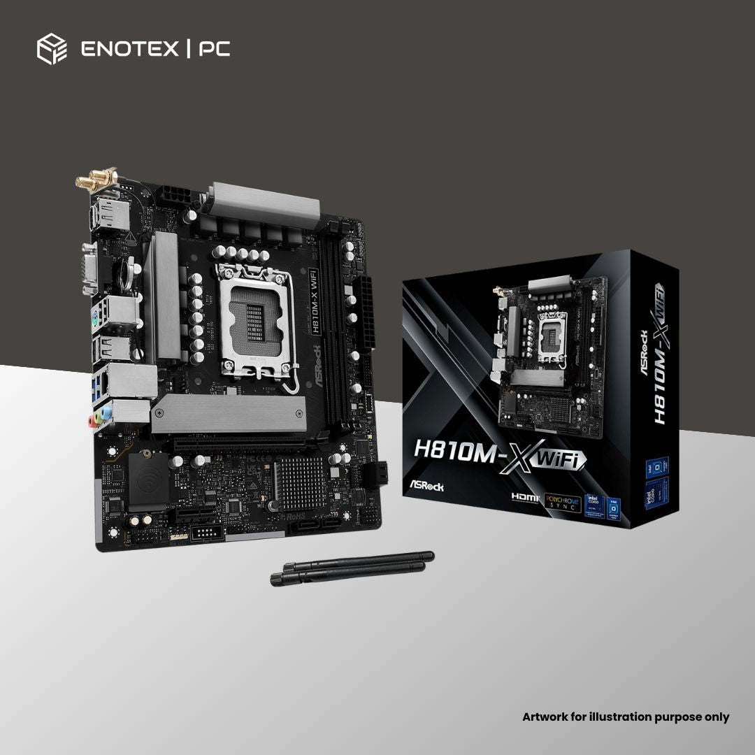 ASROCK H810M-X WIFI LGA1851 MATX DDR5 3YR