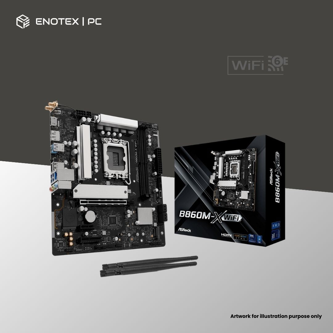 ASROCK B860M-X WIFI LGA1851 MATX DDR5 3YR