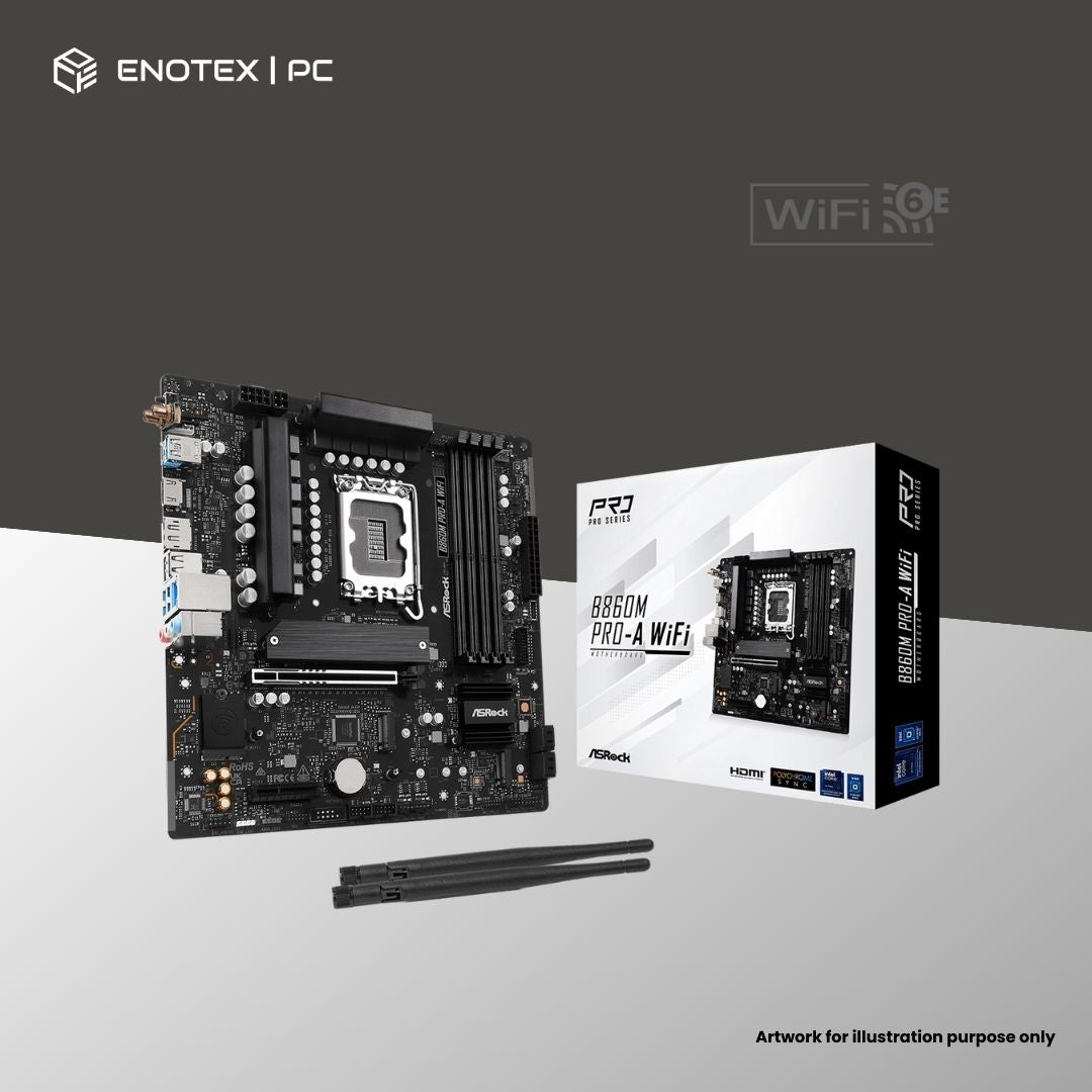 ASROCK B860M PRO-A WIFI LGA1851 MATX DDR5 3YR