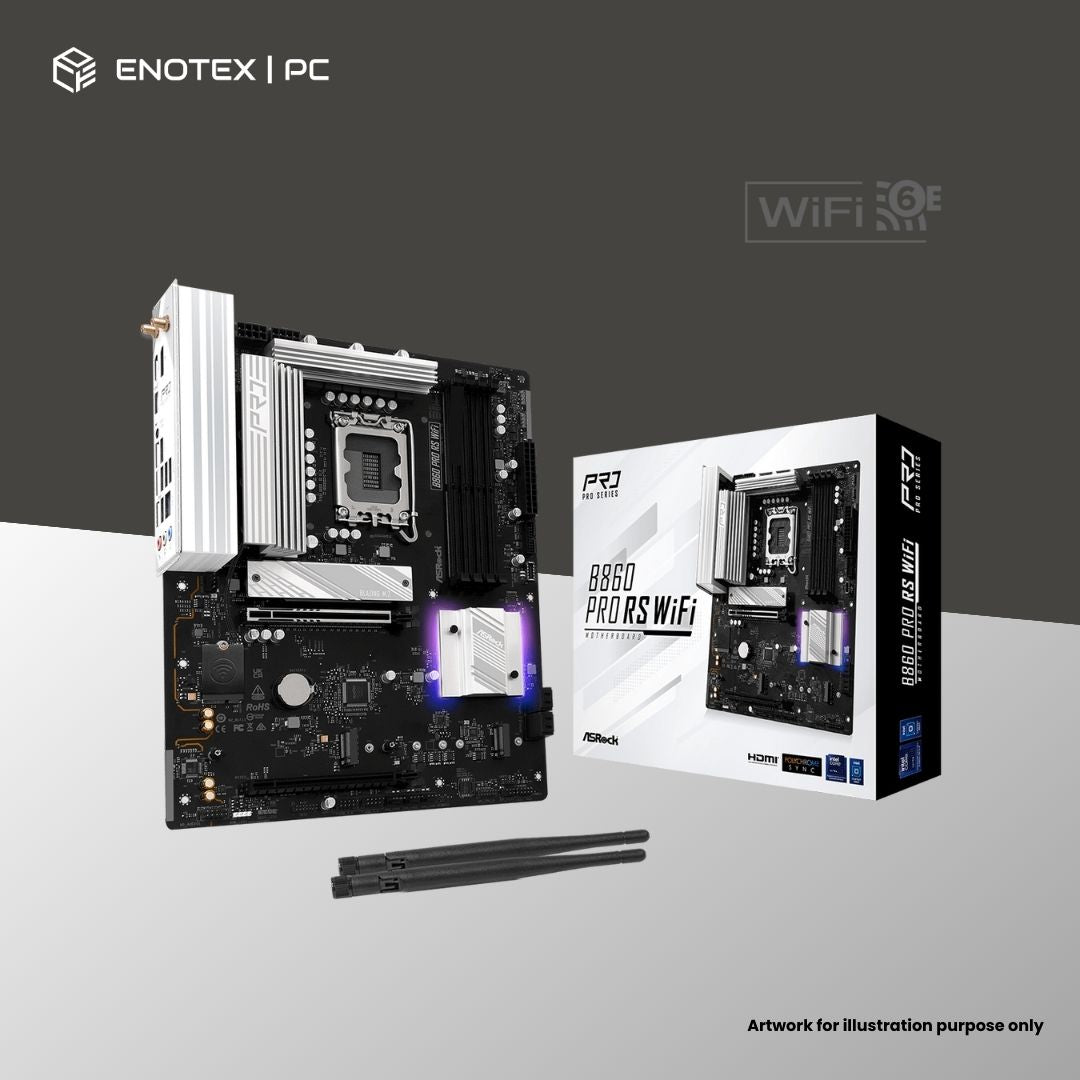 ASROCK B860 PRO RS WIFI LGA1851 ATX DDR5 3YR