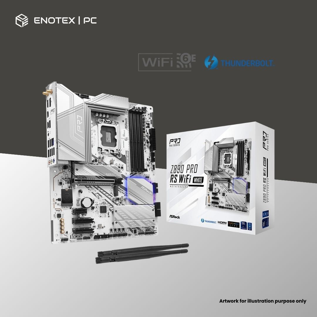 ASROCK Z890 PRO RS WIFI WHITE LGA1851 ATX DDR5 3YR