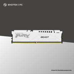 KINGSTON FURY BEAST 32GB 5600MHZ DDR5 CL36 XMP/EXPO - WHITE (LIFETIME LIMITED WARRANTY)