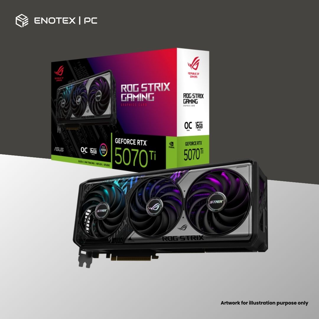 ASUS ROG STRIX GEFORCE RTX 5070 TI OC EDITION 16GB GDDR7 (3+1YR)