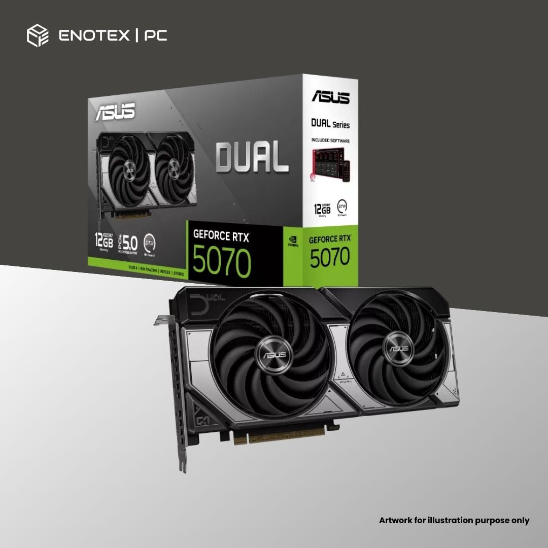 ASUS DUAL GEFORCE RTX 5070 12GB GDDR7 (3+1YR)