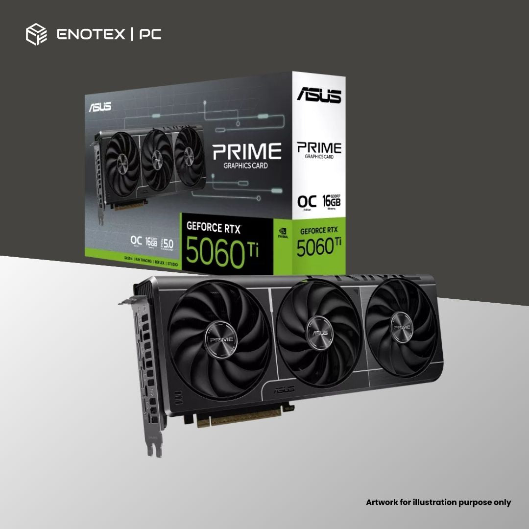ASUS PRIME GEFORCE RTX 5060 TI OC EDITION 16GB GDDR7 (3+1YR)