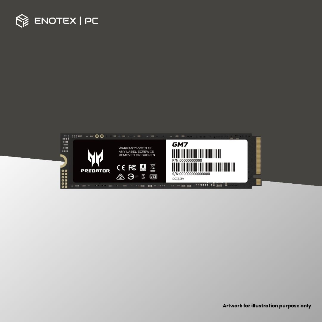 PREDATOR GM7 2TB GEN4 NVME M.2 SSD (5YR)