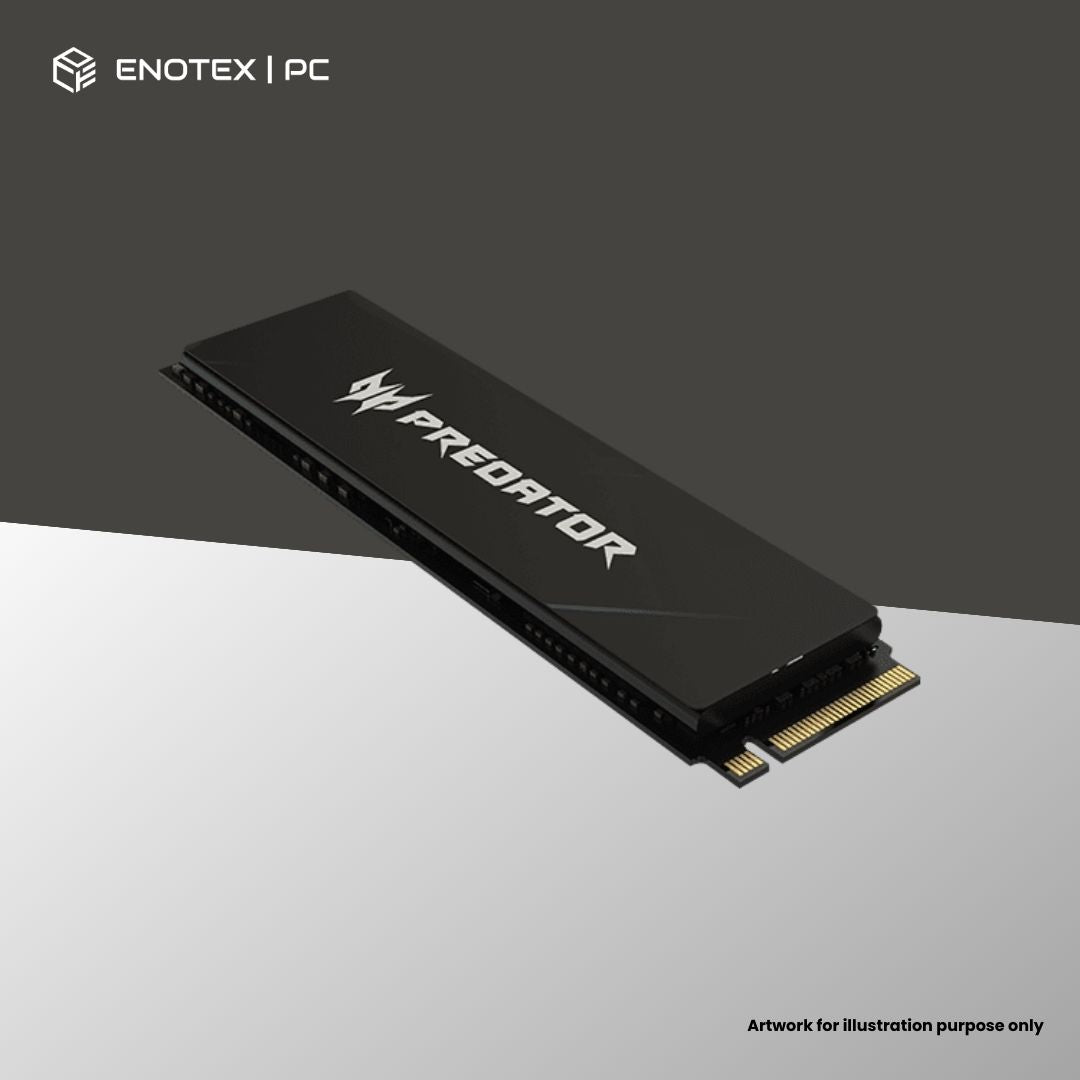 PREDATOR GM7000 4TB GEN4 NVME M.2 SSD - HEATSINK (5YR)