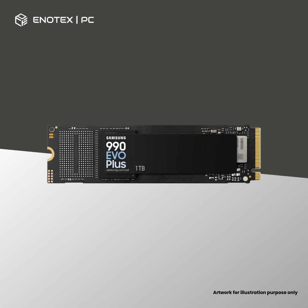 SAMSUNG 990 EVO PLUS 1TB GEN4 NVME M.2 SSD (5YR)