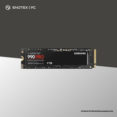 SAMSUNG 990 PRO 1TB GEN4 NVME M.2 SSD (5YR)