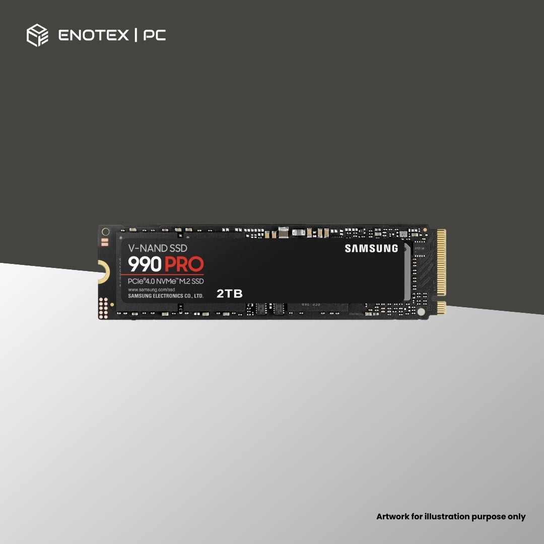 SAMSUNG 990 PRO 2TB GEN4 NVME M.2 SSD (5YR)