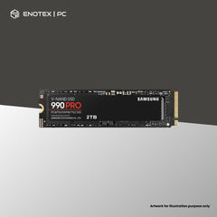 SAMSUNG 990 PRO 2TB GEN4 NVME M.2 SSD (5YR)