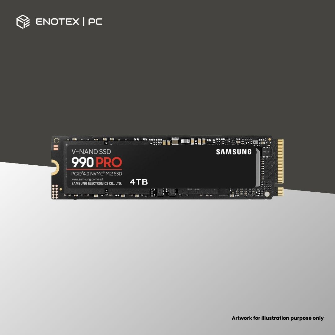 SAMSUNG 990 PRO 4TB GEN4 NVME M.2 SSD (5YR)