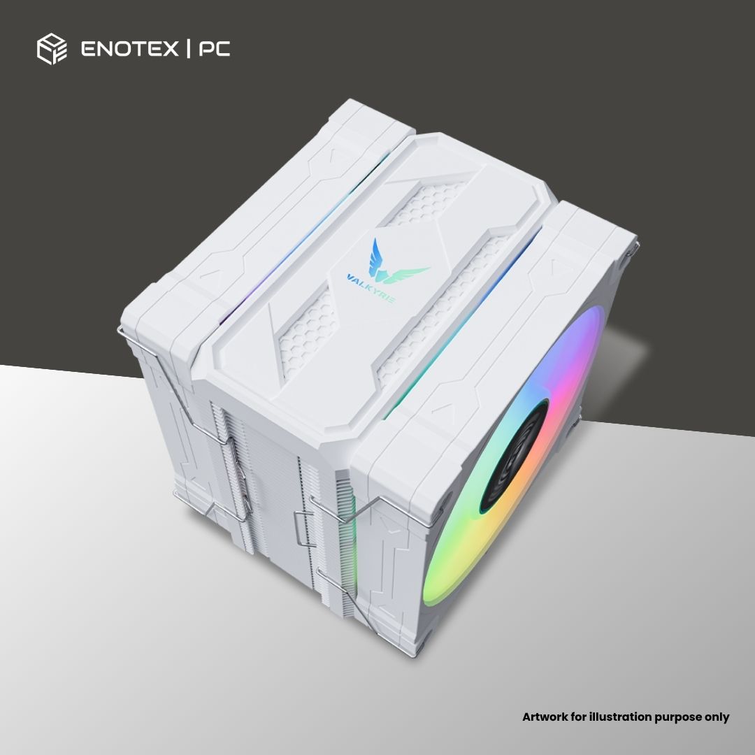 VALKYRIE CL125 ARGB 120MM AIR COOLER - WHITE (3YR)