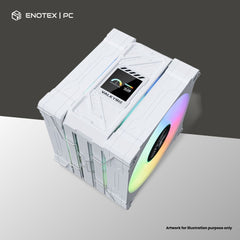 VALKYRIE AL125-L ARGB LCD AIR COOLER - WHITE (3YR)