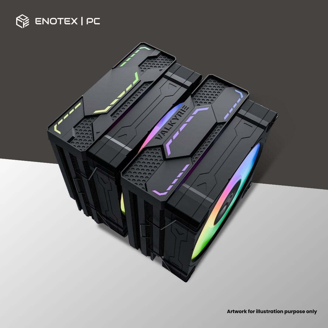 VALKYRIE EL125 ARGB AIR COOLER - BLACK (3YR)