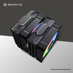 VALKYRIE EL125 ARGB AIR COOLER - BLACK (3YR)
