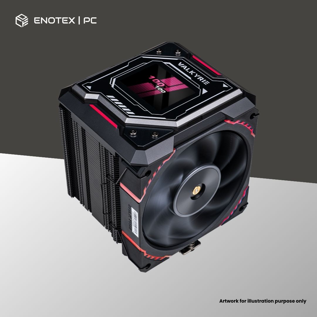 VALKYRIE R125L-LOKI ARGB LCD AIR COOLER - BLACK (3YR)