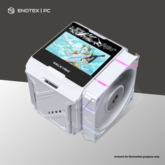 VALKYRIE DX140L-VALKYRIE ARGB LCD AIR COOLER - WHITE (3YR)