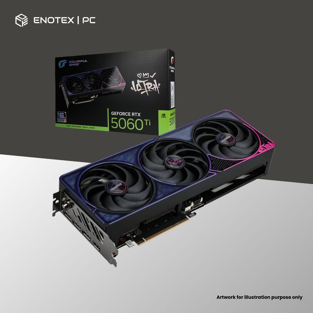 COLORFUL GEFORCE RTX 5060 TI ULTRA TRIFAN OC 16GB GDDR7 (3+1YR)