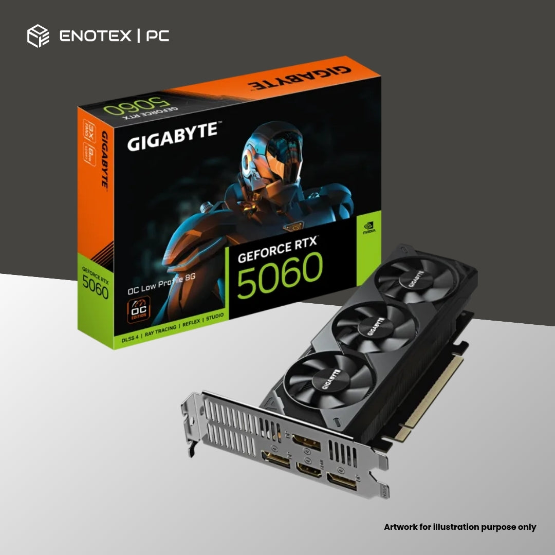 GIGABYTE GEFORCE RTX 5060 LOW PROFILE OC 8GB GDDR7 (3+1YR)