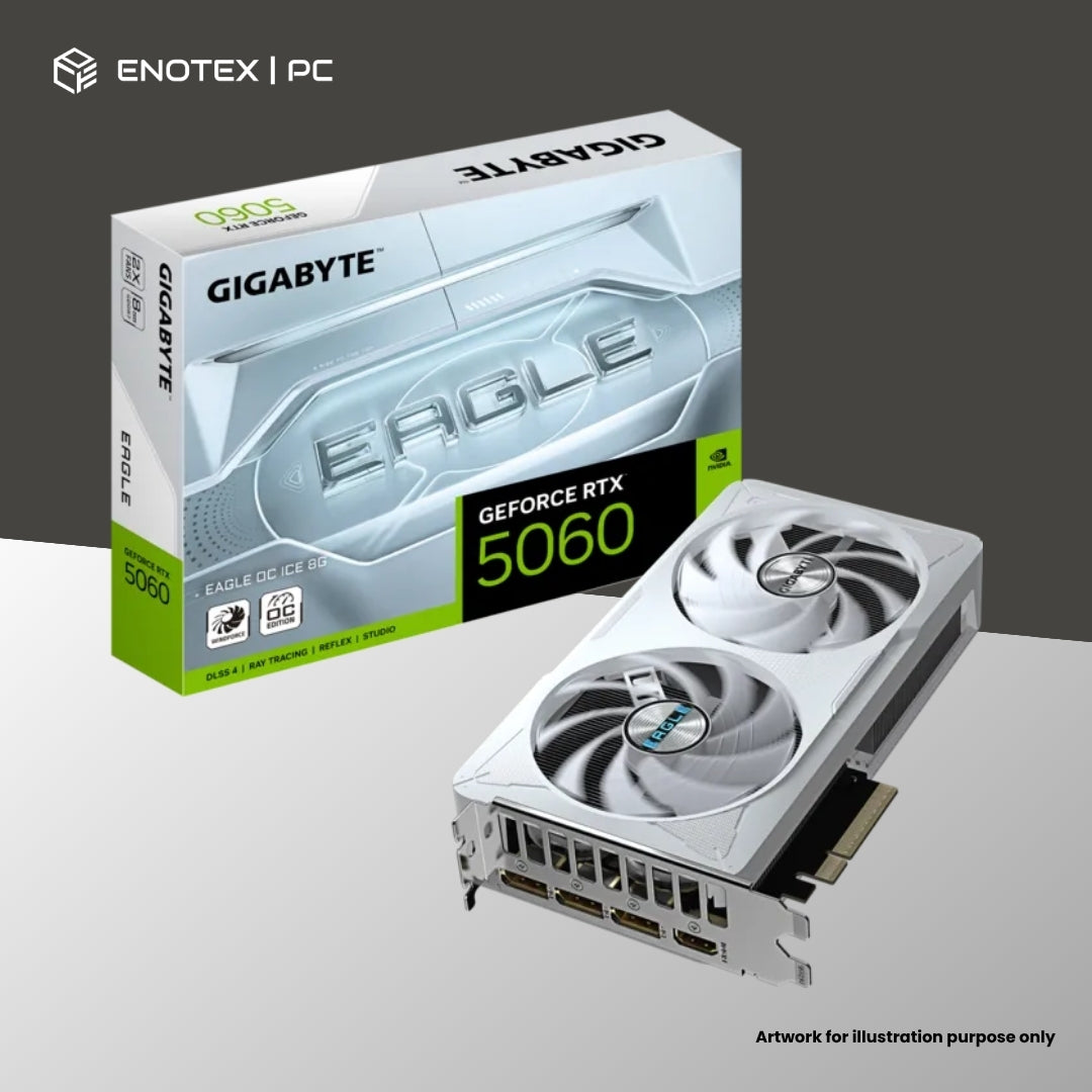 GIGABYTE GEFORCE RTX 5060 EAGLE ICE OC 8GB GDDR7 (3+1YR)