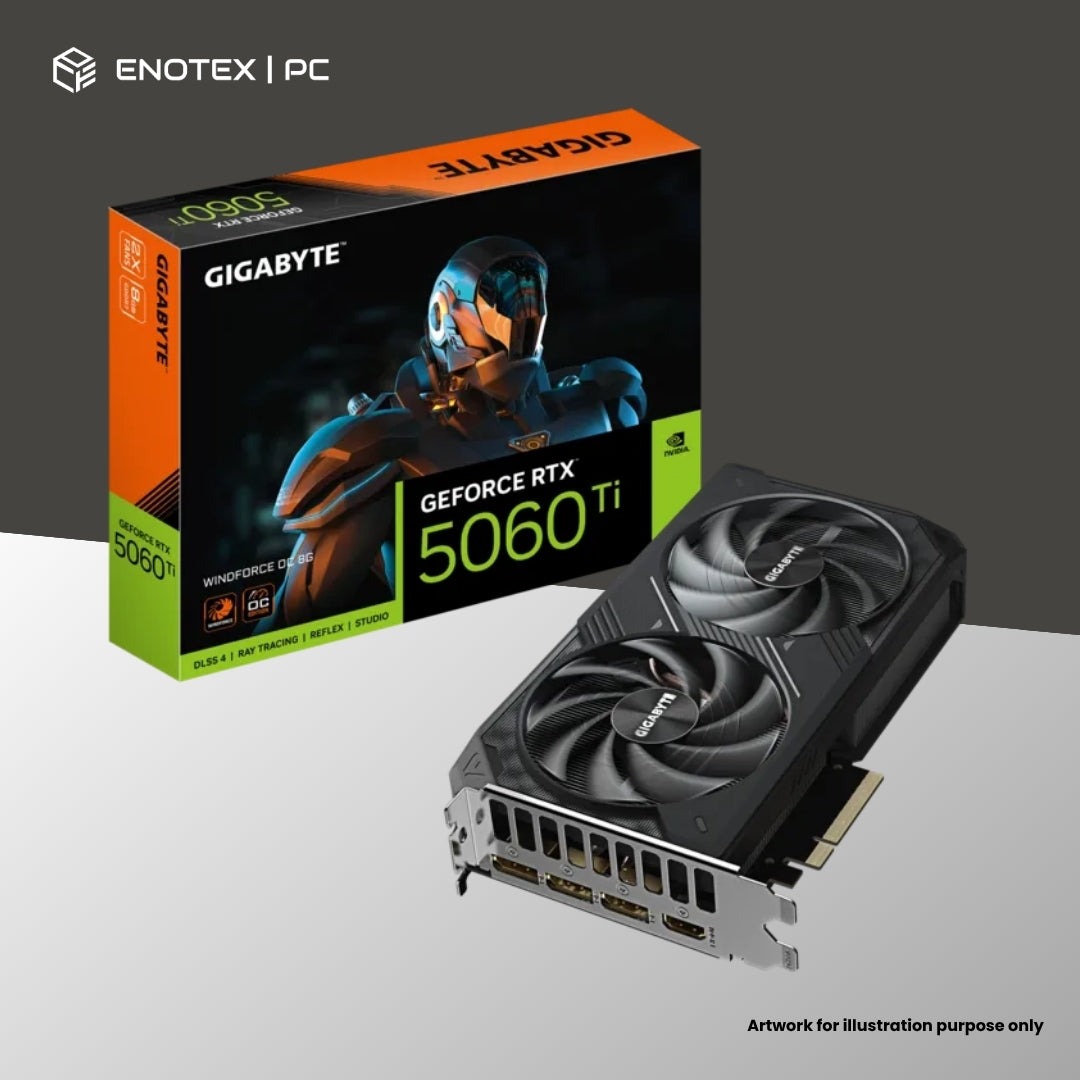 GIGABYTE GEFORCE RTX 5060 TI WINDFORCE OC 8GB GDDR7 (3+1YR)