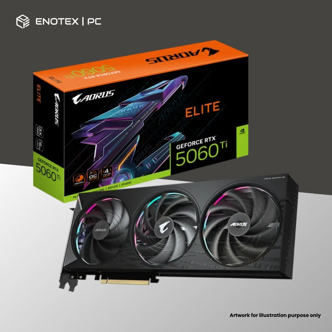GIGABYTE AORUS GEFORCE RTX 5060 TI ELITE 16GB GDDR7 (3+1YR)