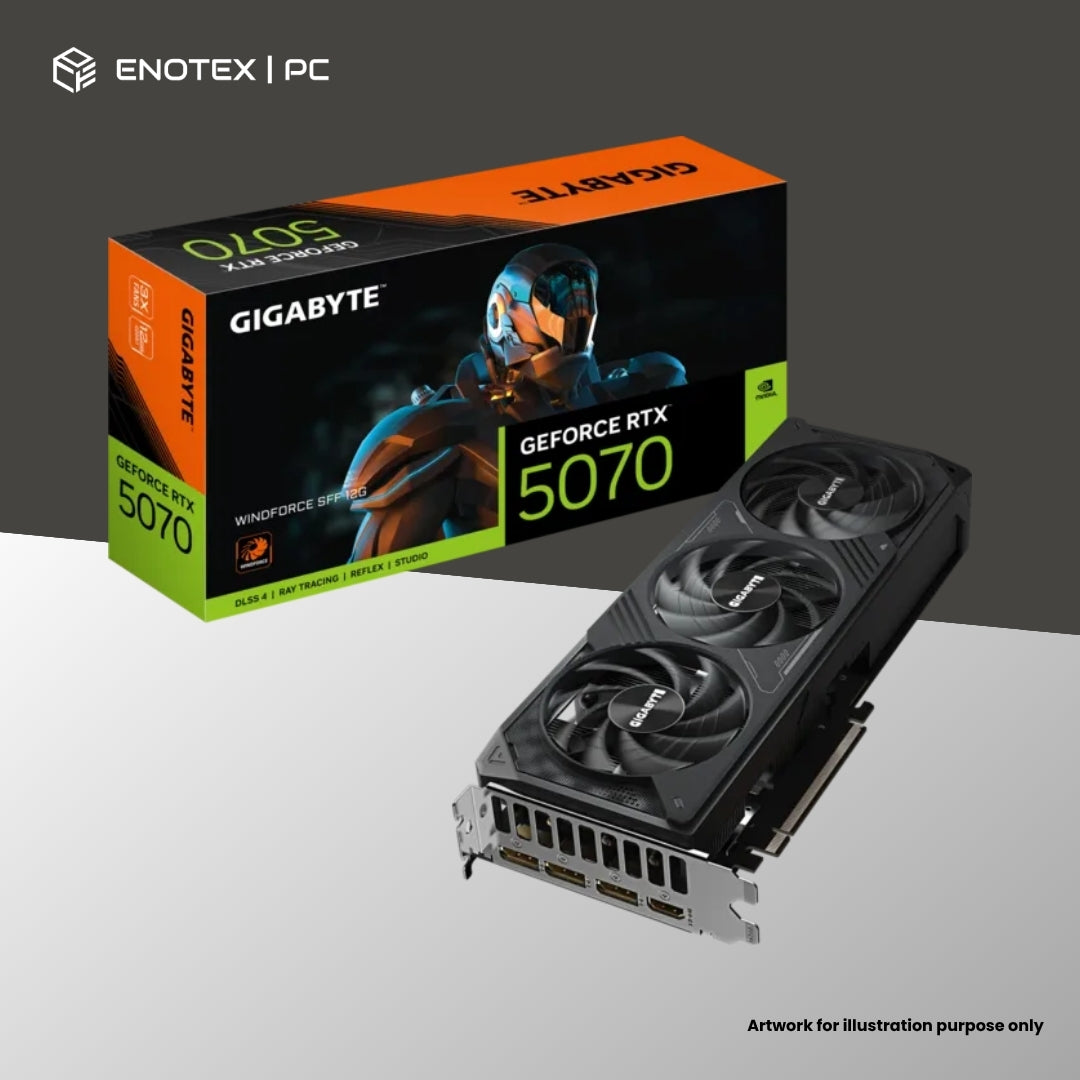 GIGABYTE GEFORCE RTX 5070 WINDFORCE SFF 12GB GDDR7 (3+1YR)