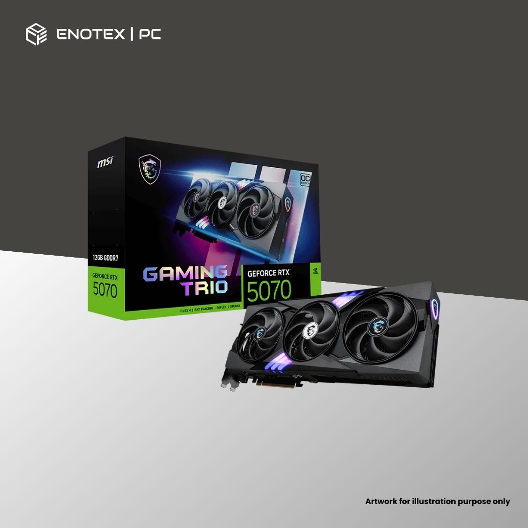 MSI GEFORCE RTX 5070 GAMING TRIO OC 12GB GDDR7 - (3YR)