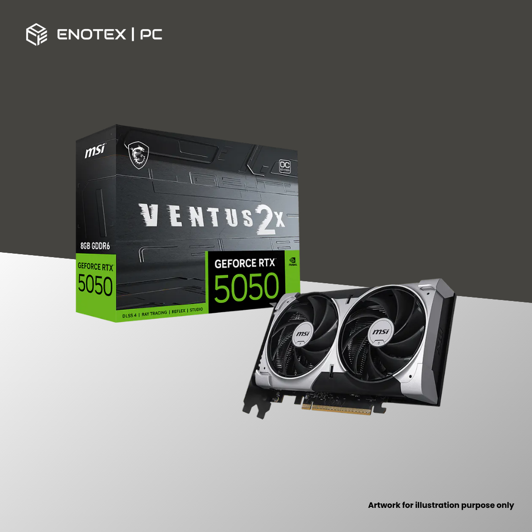 MSI GEFORCE RTX 5050 VENTUS 2X OC 8GB GDDR7 - (3YR)