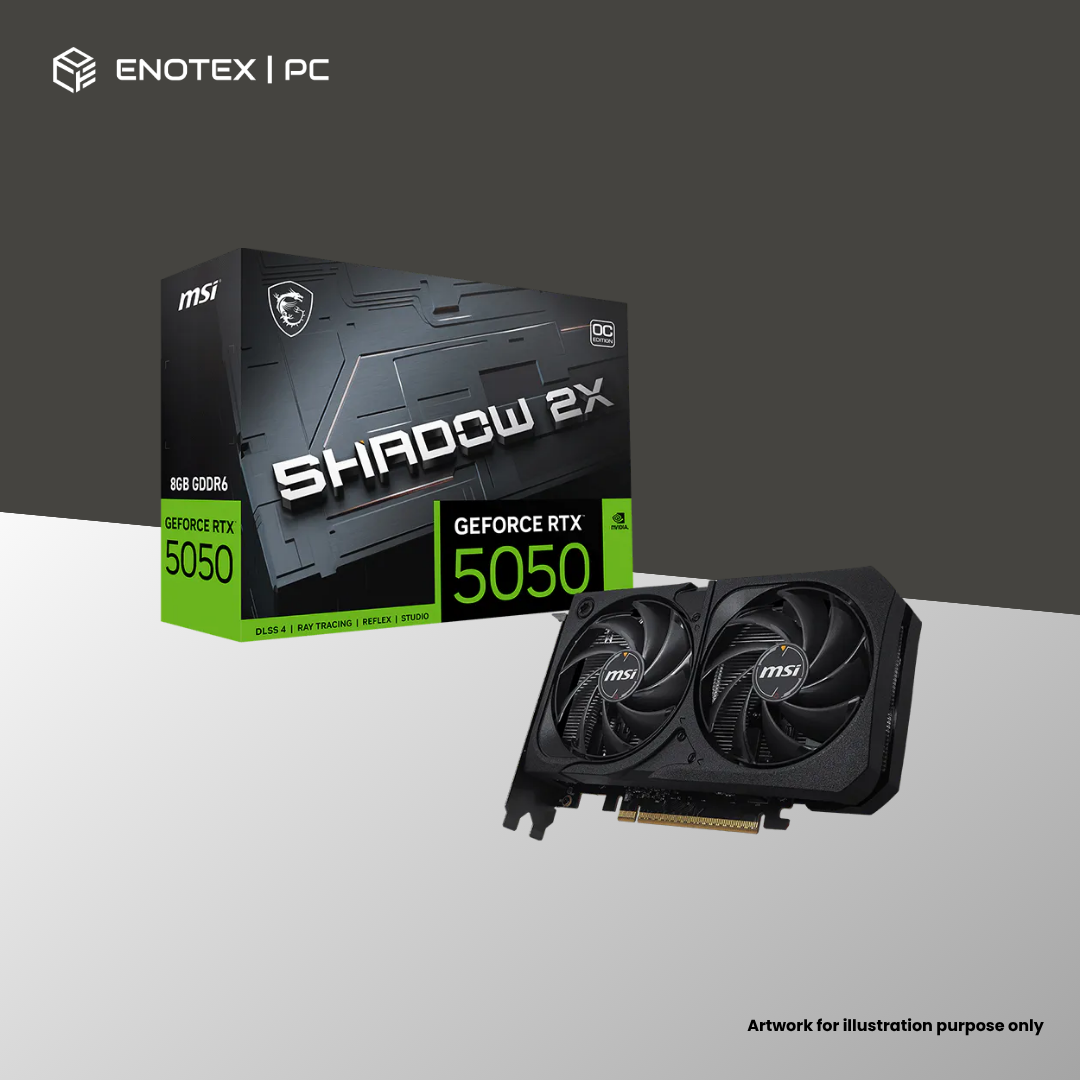 MSI GEFORCE RTX 5050 SHADOW 2X OC 8GB GDDR7 - (3YR)