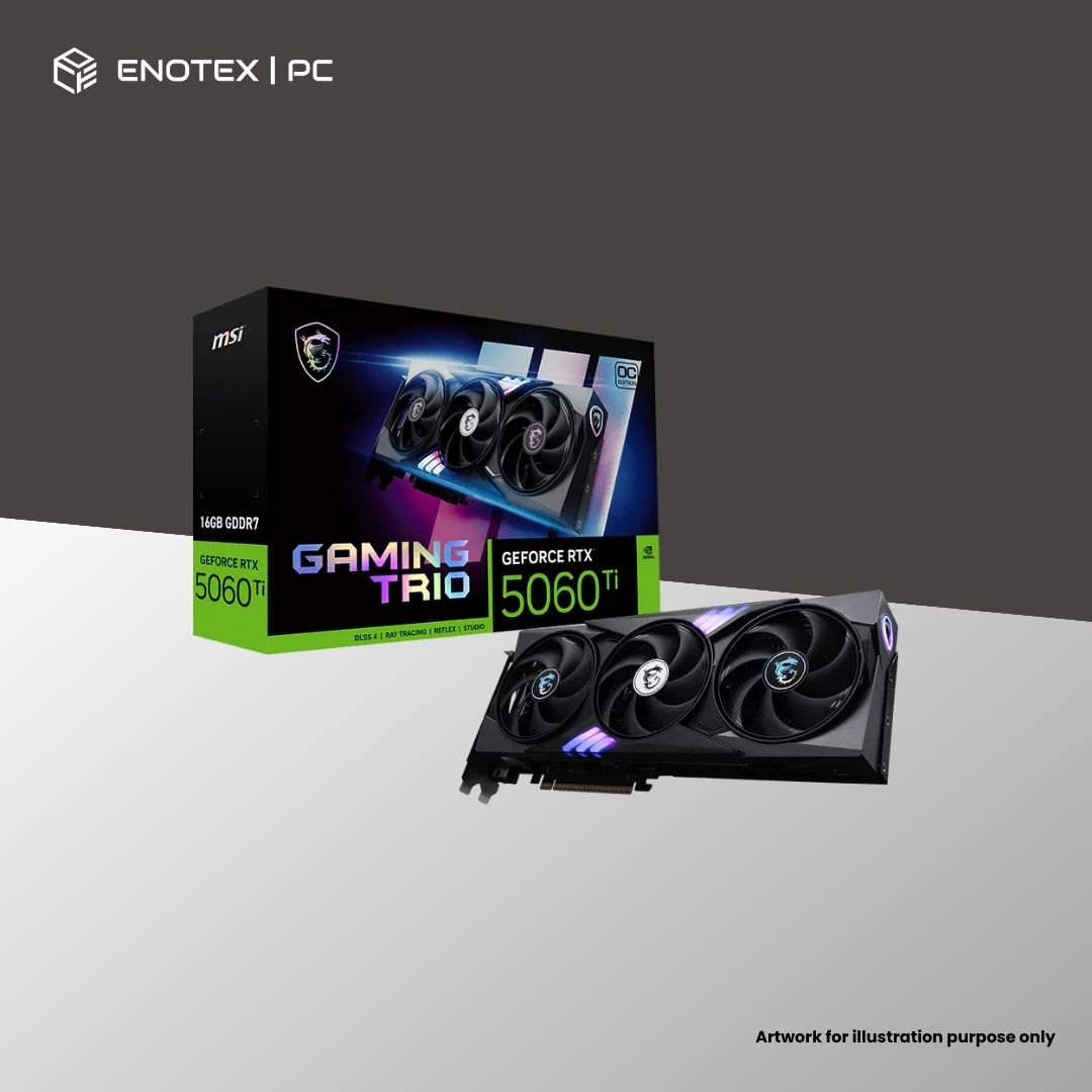 MSI GEFORCE RTX 5060 TI GAMING TRIO OC 16GB GDDR7 - (3YR)