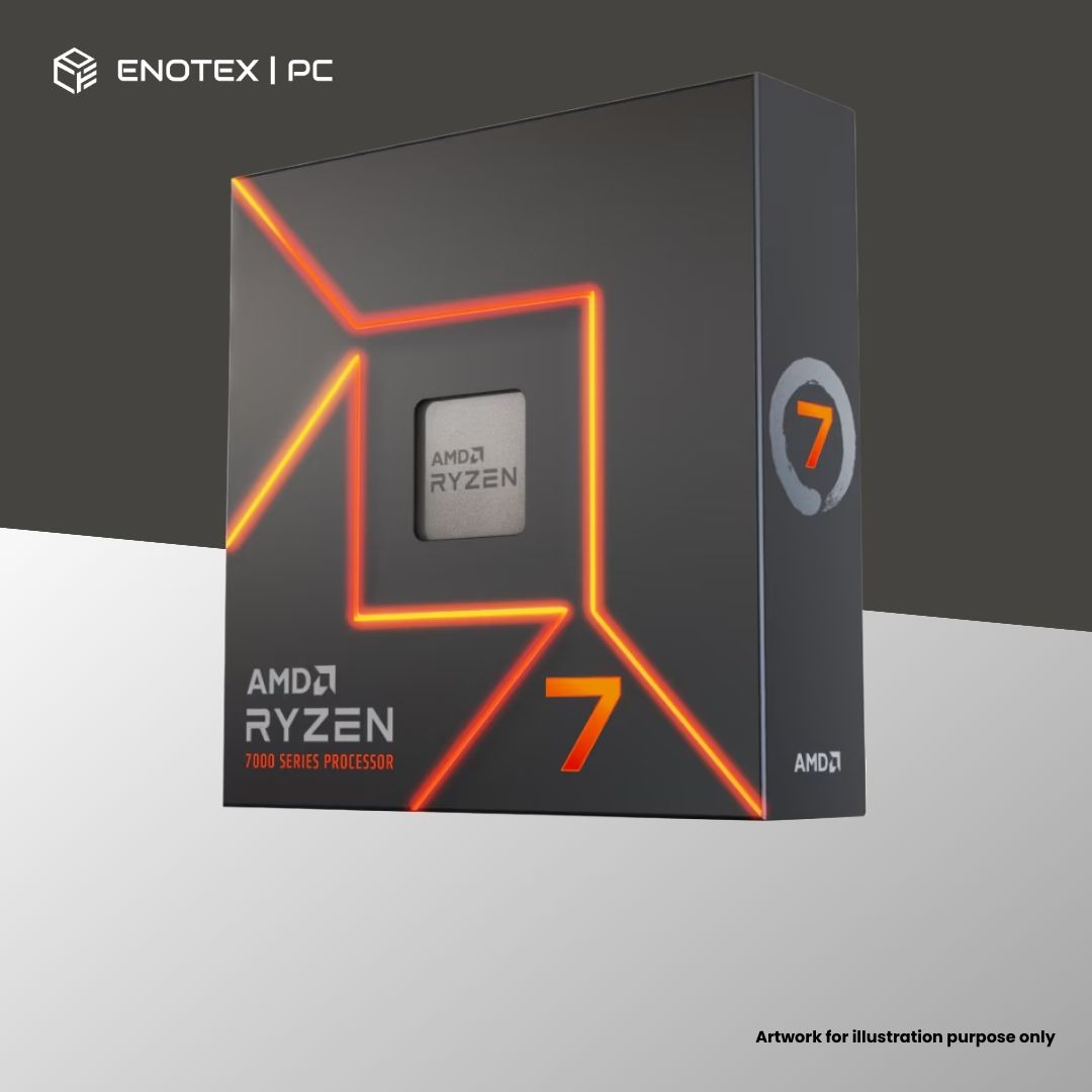 AMD RYZEN 7 7700X 4.5GHZ-5.4GHZ 8 CORE 16 THREAD 32MB CACHE (3YR) - BUNDLE BUILD ONLY