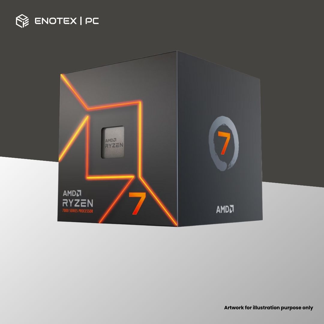 AMD RYZEN 7 7700 3.8GHZ-5.3GHZ 8 CORE 16 THREAD 32MB CACHE (3YR)