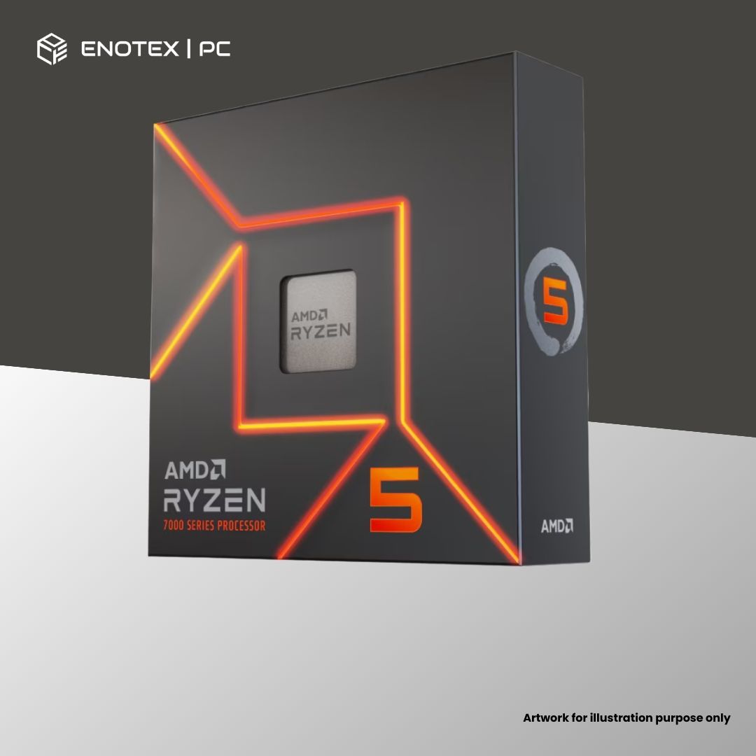 AMD RYZEN 5 7600X 4.7GHZ-5.3GHZ 6 CORE 12 THREAD 32MB CACHE (3YR) - BUNDLE BUILD ONLY