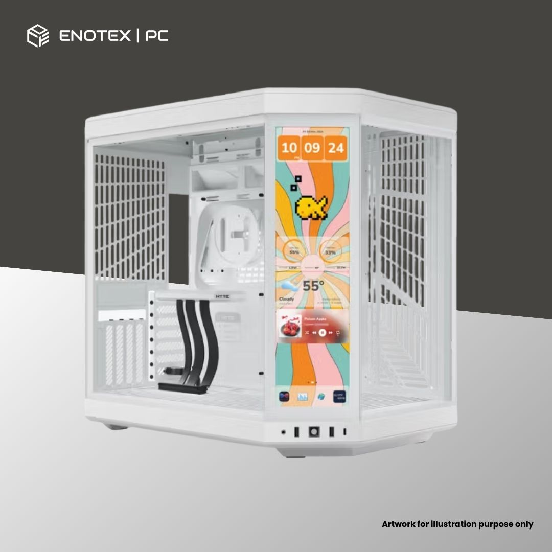 HYTE Y70 TOUCH INFINITE DUAL CHAMBER EATX - WHITE