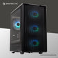 TECWARE AERO M TG MATX WITH 4 ARGB FANS - BLACK