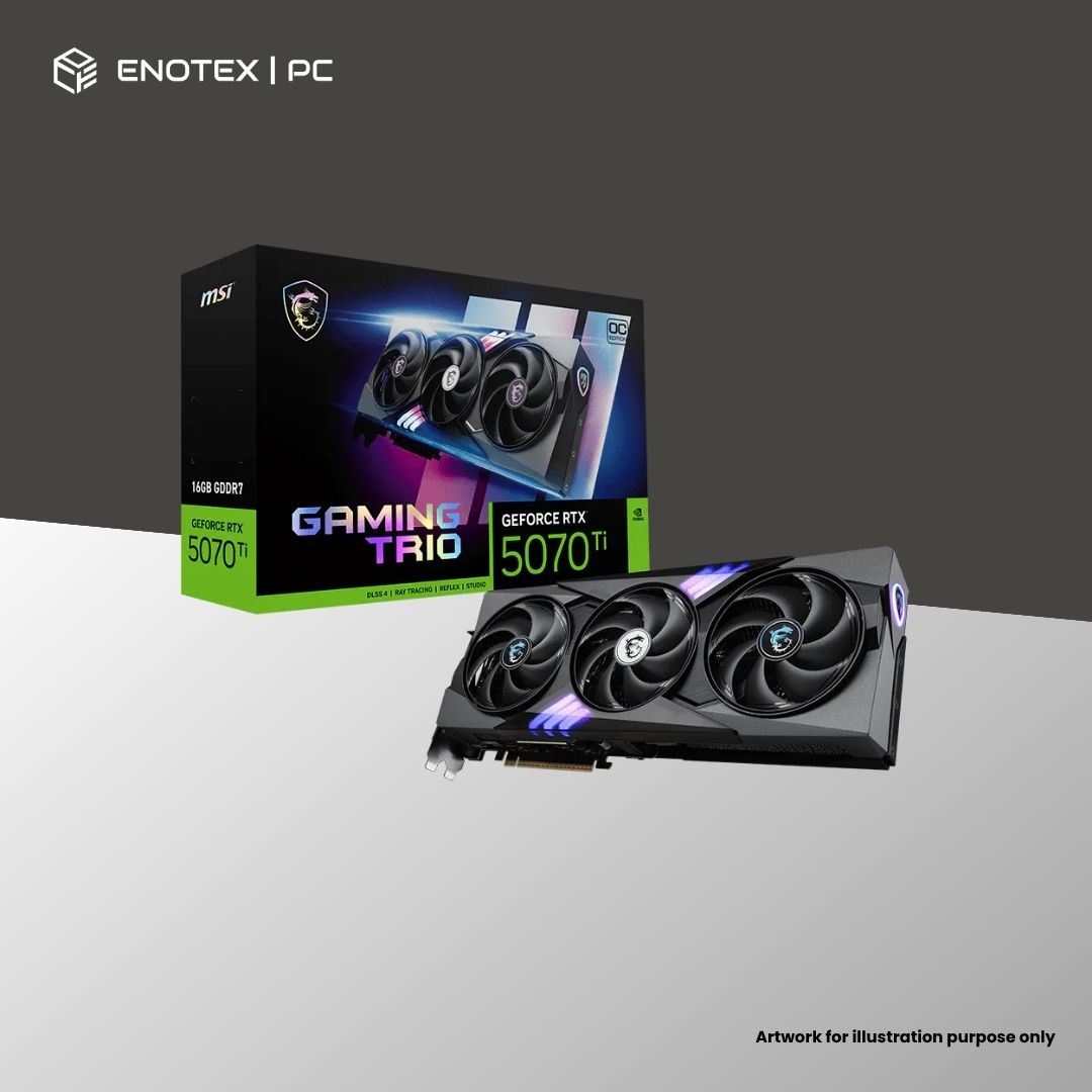 MSI GEFORCE RTX 5070 TI GAMING TRIO OC 16GB GDDR7 (3YR)