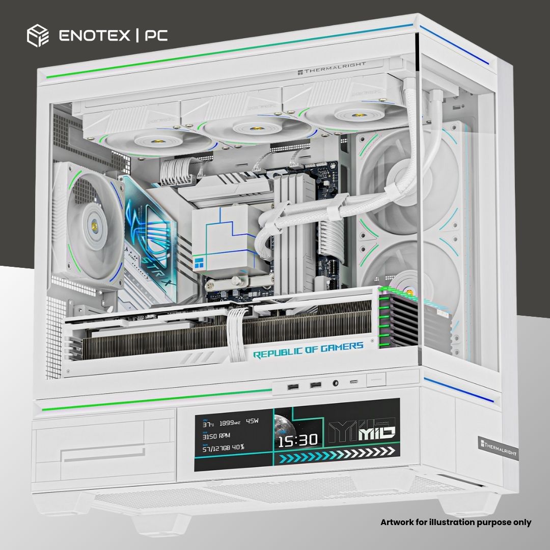 THERMALRIGHT TR-M10 VISION TG MATX - WHITE (NO FAN)