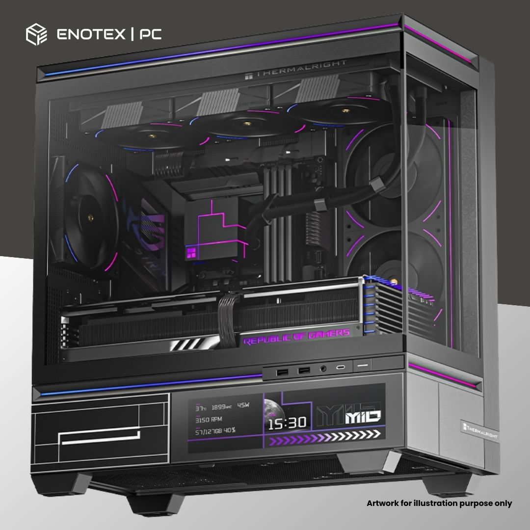 THERMALRIGHT TR-M10 VISION TG MATX - BLACK (NO FAN)
