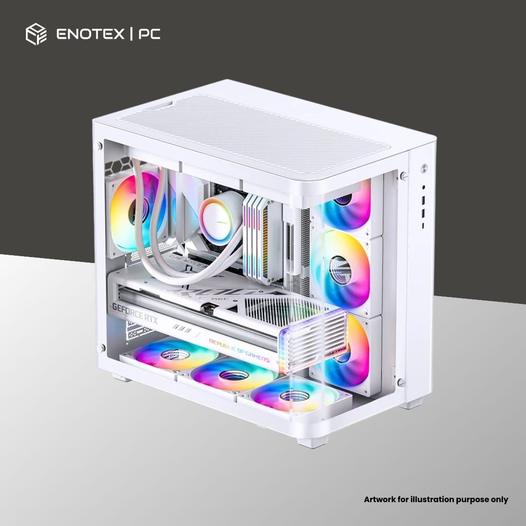 JONSBO TK-3 TG ATX - WHITE (NO FAN)
